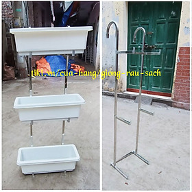 Mua Móc treo Ban Công 3 Tầng Inox Chậu hoa thông minh vừa thành ban công  hàng rào từ 2-10cm - Chưa gồm Chậu