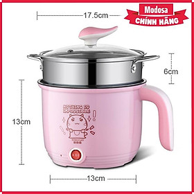 Mua Ca Lẩu Điện Hấp Mini Cao Cấp Modosa Màu Ngẫu Nhiên - Hàng Chính Hãng