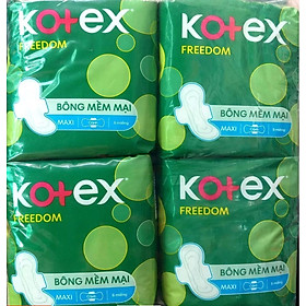 1 Gói Kotex Freedom Maxi Cánh- Mỗi Gói 8 Miếng- HSD luôn mới