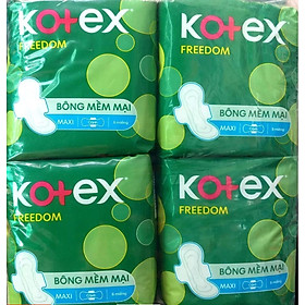 Combo 8 Gói Kotex Freedom Maxi Cánh- Mỗi Gói 8 Miếng- HSD luôn mới