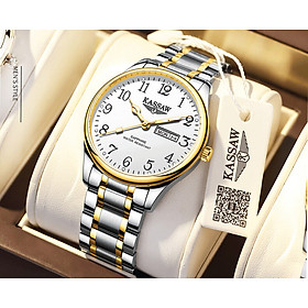 Đồng hồ nam hãng KASSAW K612-1 Kính sapphire ,chống xước,Chống nước 50m ,Bảo hành 24 tháng,dây kim loại ,máy (Quartz),Thiết kế đơn giản và sang trọng