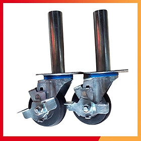 Mua Bánh xe đẩy giàn giáo đường kính 1 tấc bánh cao su đặc chịu lực cao