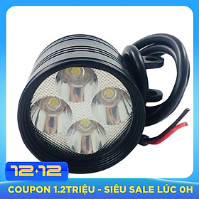 Đèn Trợ Sáng Dành Cho Xe Máy L4-CYT (Có Pát, Ốc Vít Và Công Tắc)