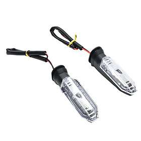 2 Pieces Front Rear Motorcycle Turn Signal Indicator for CB Clear