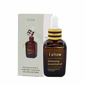 ISHOW Tinh dầu tan mỡ dùng massage đào thải mỡ Slimming essential ( 30ml ) Đánh bay mỡ thừa hỗ trợ giảm cân an toàn