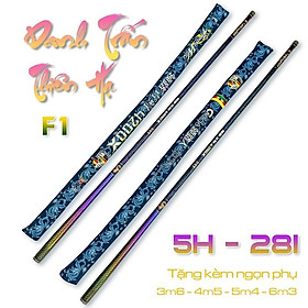 Cần Câu Tay Danh Chấn Thiên Hạ 5H-28i Bản 4200x, 6H-19i Bản 5200x ChuyênCâu ĐàiCâu Đơn TặngKèmNgọn Phụ CT59 ANam-Fishing - 5H Ko Đối Trọng SH, 5H Ko Đối Trọng SH