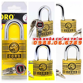 Mua KHÓA CAO CẤP ZORO ĐẦU BÁO CHÌA KIẾM CÔNG NGHỆ MỸ CHỐNG RỈ SÉT