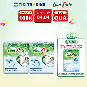 Combo 2 Tã Dán Người Lớn SunMate G2 Size XL10 (10 Miếng)