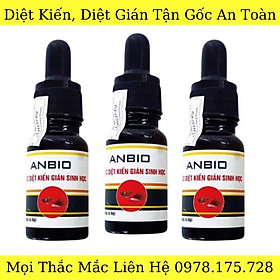 Combo 3 lọ thuốc diệt kiến, diệt gián Anbio diệt kiến gián tận gốc