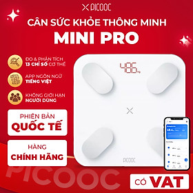 Cân sức khỏe thông minh picooc mini pro_bảo hành 12 tháng_hàng chính hãng