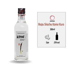 Rượu Shochu Kome Kuro 300ml 29%