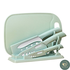 Mua Bộ Dao Thớt Naus-6 Món Đa Năng Cao Cấp Kèm Kệ
