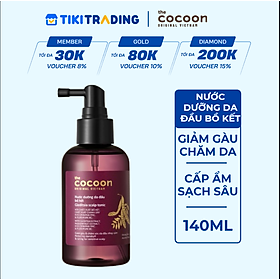 Nước dưỡng da đầu bồ kết Cocoon giảm gàu và chăm sóc da đầu nhạy cảm 140ml