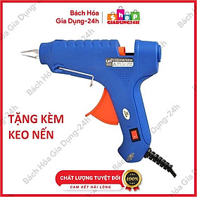 Mua Súng bắn keo 60W loại tốt tặng kèm 2 cây keo nến loại to-Giadung242h