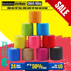 Băng keo thể thao, băng keo cao su su non 5cm x 4,5m loại 1 cam kết chất lượng sản phẩm - Hàng chính hãng dododios