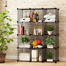 Mua Tủ kệ lưới sắt sơn tĩnh điện 12 ô lắp ghép  làm kệ sách  kệ trang trí phòng khách  kệ dùng cho văn phòng công ty