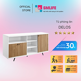Mua Tủ phòng ăn bằng gỗ thiết kế hiện đại SMLIFE Delos
