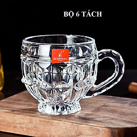 Mua Bộ 6 ly thủy tinh uống trà cà phê  cốc tách uống trà có quai cầm
