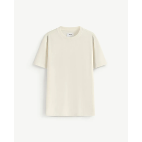 Áo thun nam ROUTINE trơn vải dày mềm co giãn đàn hồi tốt . Form Fitted - 10F24TSS004 | LASTORE MENSWEAR