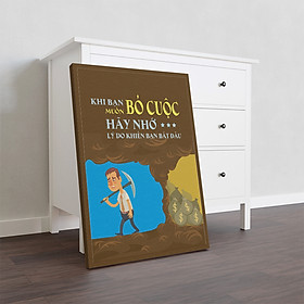 Mua Tranh Canvas văn phòng Tạo động lực Nhiều mẫu lựa chọn năm  2020  vải canvas khung gỗ