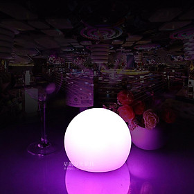 USB Rechargeable 7Colors Change Round Ball Shape LED Table Light