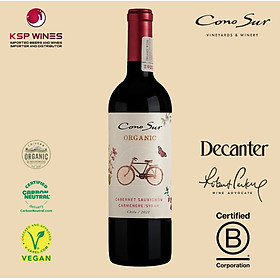 RƯỢU VANG ĐỎ CHILE ORGANIC CABERNET SAUVIGNON CARMENERA VEGAN