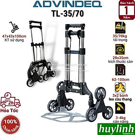 Mua Xe kéo đẩy hàng leo cầu thang rút gọn Advindeq TL-35/70 - Tải trọng 35 - 70kg - Hàng chính hãng