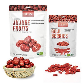 Combo Táo đỏ + Kỷ tử hữu cơ C'LaVie