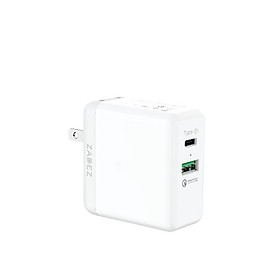 Củ sạc nhanh Zadez 2 cổng USB QC 3.0 và Type C PD 36W ZTA-4231 - Hàng Chính Hãng