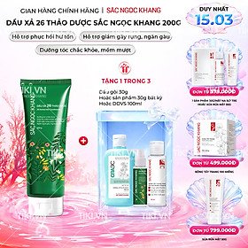 Dầu Xả 26 Thảo Dược Sắc Ngọc Khang - Hỗ Trợ Làm Sạch Sâu, Giảm Gãy Rụng, Phục Hồi Hư Tổn, Nuôi Dưỡng Mái Tóc Chắc Khỏe Bồng Bềnh