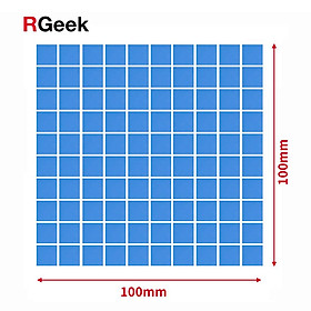 RGEEK MỚI 6.0 W/MK GPU CPU dẫn điện làm nóng silicon làm mát pad 100mm*100mm*1mm màu nhiệt chất lượng cao: