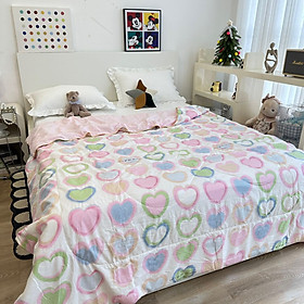 Chăn hè cotton chần bông LIDACO Home nhiều mẫu lựa chọn khổ rộng 2mx2m3
