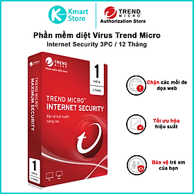 Mua Phần Mềm Diệt Virus Trend Micro Internet Security Bản Quyền 12 Tháng - Hàng chính hãng