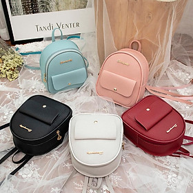 Ba Lô Mini Nữ Da PU Túi Đeo Vai Cho Bé Gái Trẻ Em Đa Năng Nhỏ Bagpack Nữ Nữ Ba Lô Đi Học - 18.5x8x21cm