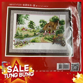 Mua FreeShip 150K Tranh thêu chữ thập Phong Cảnh F225 (67x48cm) chưa thêu