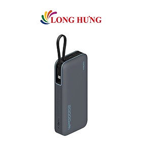 Mua Sạc dự phòng Cuktech Power Bank Built-in USB-C Cable 1Type-C 55W 20000mAh CP25 PB200N - Hàng chính hãng
