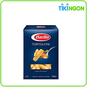 Mì Nui Barilla Hình Ống Tre Các Cỡ Tortiglioni 500g