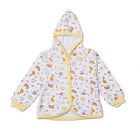 (5-13kg) ÁO KHOÁC NÓN CÀI NÚT CHO BÉ - HOẠ TIẾT GIAO NGẪU NHIÊN - MIATOP