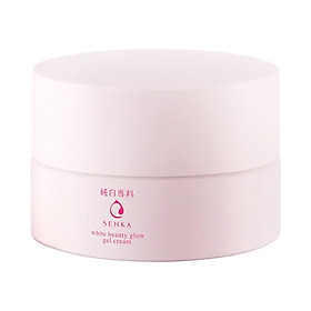Kem dưỡng trắng da ban ngày/ban đêm Senka White Beauty Glow UV/Gel Cream tặng Mặt nạ dưỡng da The Faceshop Real Nature (1 miếng)