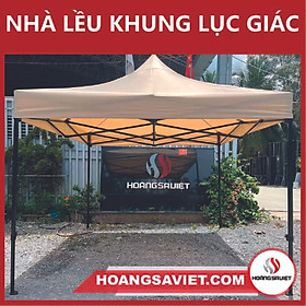 Mua NHÀ BẠT XẾP DI ĐỘNG KHUNG LỤC GIÁC 3M X 3M (Thép)