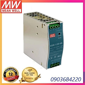 Nguồn DIN Rail EDR-120-48 Meanwell (120W 48V 2.5A) Hàng chính hãng