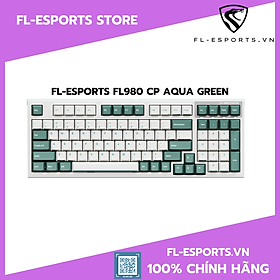 Mua Bàn phím cơ FL-eSports FL980CP Aqua Green Kailh Box Switch - Hàng chính hãng