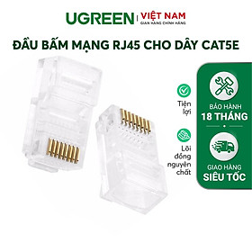 Đầu hạt mạng RJ45 UGREEN NW110 cho dây CAT5e  hàng chính hãng