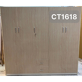 Tủ quần áo nhựa 5 cánh kèm hộc kệ trong ĐV Juno sofa 204 x 185 x 47 cm nhiều màu lựa chọn