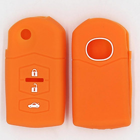 Auto 3 Buttons Silicone Remote KeyShell Case Fob Cover For Mazda M2 M3