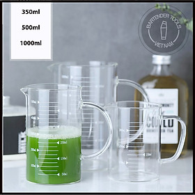 Mua Ca đong thủy tinh định lượng có vạch chia 350ml  500ml  1000ml