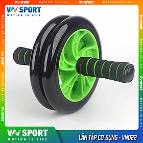 Lăn Tập Cơ Bụng 2 Bánh VNSPORT - VN022, Tập Bụng 6 Múi Hiệu Quả, Đánh Tan Mỡ Bụng, Thon Gọn Vòng Eo (Hàng Chính Hãng)