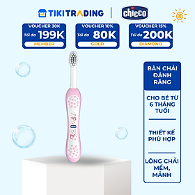 Bàn chải đánh răng cho bé Chicco 6M+ - Bướm hoa