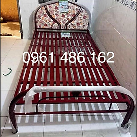Mua Giường sắt khung tròn- ngang 1m2 dài 2m - freeship HCm
