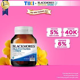 Vitamin Tổng Hợp Hỗ Trợ Sức Khỏe Nam Giới Blackmores Multivitamin For Men Lọ 50 Viên